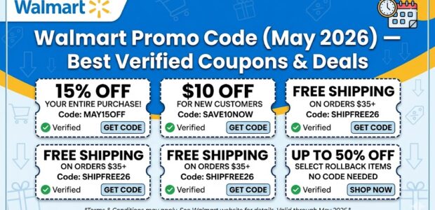 Walmart Promo Code (May 2026) — Best Verified Coupons & Deals